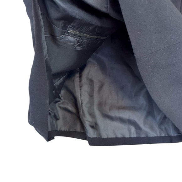 Halogen Black Business Dress Top, Short Sleeve with Zippered Back, Lined - Picture 12 of 16